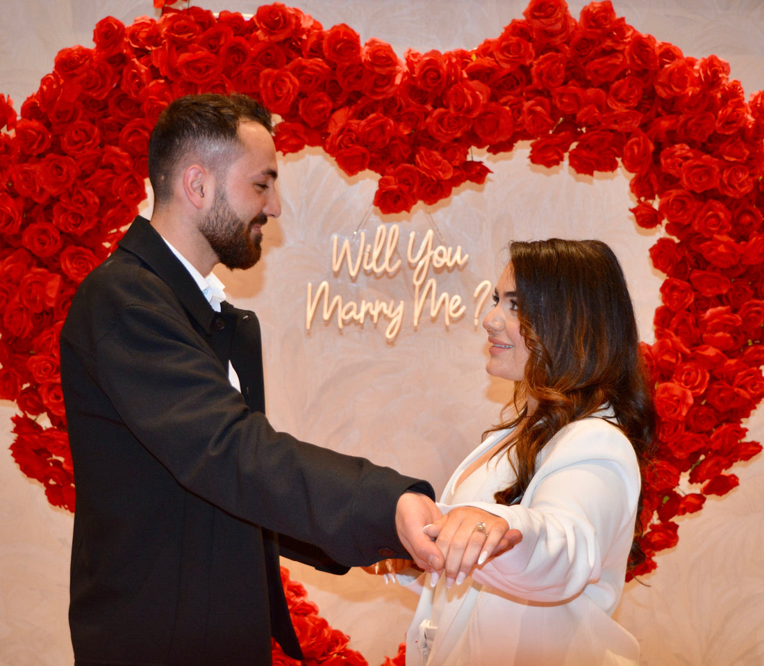Stunning Red Rose Proposal at LightFull Studio, Dartford, East London
