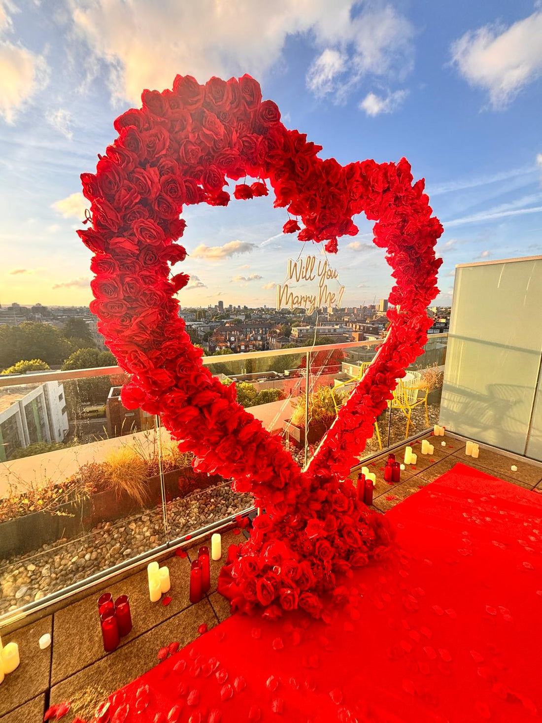 Rooftop Sunset Proposal at Hyatt East London