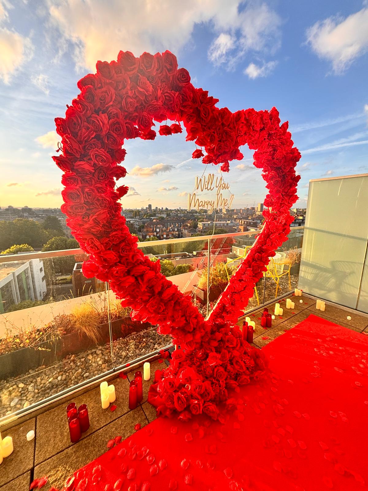 Rooftop Sunset Proposal at Hyatt East London